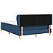Letto a molle con materasso Blu 140 x 190 cm Tessuto - Foto miniatura 9