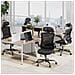 Sedia Da Ufficio - Sedia Ergonomica Con Poggiatesta, Supporto Lombare, Braccioli Ripiegabili E Funzione Dondolo 140°, Colore Nero - Foto miniatura 8