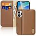 Cover Cartera per iPhone 14 Pro - Pelle /PU, Marrone - Foto miniatura 1