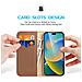Cover Cartera per iPhone 14 Pro - Pelle /PU, Marrone - Foto miniatura 4