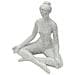 Statuetta Donna Yoga Silver In Resina Bianca - Foto miniatura 3