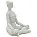 Statuetta Donna Yoga Silver In Resina Bianca - Foto miniatura 4