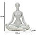 Statuetta Donna Yoga Silver In Resina Bianca - Foto miniatura 7