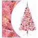 Albero di Natale artificiale con luci integrate Rosa 180 cm PVC - Foto miniatura 1