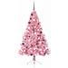 Albero di Natale artificiale con luci integrate Rosa 180 cm PVC - Foto miniatura 5