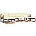 Set di divani da esterno con cuscino 6 pcs Naturale e Crema - Foto miniatura 1