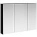 Mobiletto per specchio da bagno Rovere Nero 100 x 14,5 x 70 cm - Foto miniatura 1