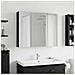 Mobiletto per specchio da bagno Rovere Nero 100 x 14,5 x 70 cm - Foto miniatura 2