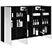 Mobiletto per specchio da bagno Rovere Nero 100 x 14,5 x 70 cm - Foto miniatura 3