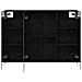 Mobiletto per specchio da bagno Rovere Nero 100 x 14,5 x 70 cm - Foto miniatura 6