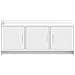 Mobile TV 102 x 33 x 47 cm Bianco Legno ingegnerizzato - Foto miniatura 4