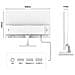 JN-IPS280UHD60F-PW Monitor PC 71,1 cm (28") 3840 x 2160 Pixel 4K Ultra HD LCD Bianco - Foto miniatura 10