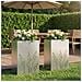 Vaso da giardino 2 pz Argento 50 x 30 x 75 cm Acciaio zincato - Foto miniatura 2