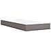 Letto box spring con materasso Tortora 90 x 190 cm Tessuto - Foto miniatura 4