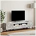 Mobile TV LED a 5 pezzi Grigio Cemento Legno ingegnerizzato - Foto miniatura 3