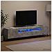 Mobile TV LED a 5 pezzi Grigio Cemento Legno ingegnerizzato - Foto miniatura 7