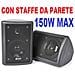 Coppia Casse passive da parete muro soffitto con staffe 150W - Foto miniatura 7