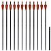 Set 12 Frecce Standard Per Arco Ricurvo 76,2 Cm / 0,76 In Carbonio - Foto miniatura 1