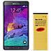 Batteria Alta Capacità 4200mah Per Samsung Galaxy Note 4 - Foto miniatura 1