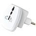 Adattatore Singolo Universale Spina 10a 2p+t Standard Italiano Bianco - Sku 8747 - Foto miniatura 1