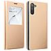 Custodia Galaxy Note 10 Sportellino Finestra Funzione Supporto Oro - Foto miniatura 1