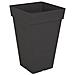 Vaso Da Fiori Quadrato Alto Capri - 30 X 30 X H 49,5 Cm - 30 L - Grigio Antracite - Foto miniatura 1