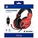 Cuffia Gaming Con Licenza Ufficiale Ps4 Rossa - - Playstation 4 - Foto miniatura 1