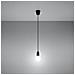 Sollux Sl. 0572 - Lampada A Sospensione Diego 1, Moderna Luce A Led Nera Per Soggiorno, Camera Da Letto, Corridoio, Ufficio, Attacco E27, Colore: Nero - Foto miniatura 12