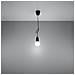 Sollux Sl. 0572 - Lampada A Sospensione Diego 1, Moderna Luce A Led Nera Per Soggiorno, Camera Da Letto, Corridoio, Ufficio, Attacco E27, Colore: Nero - Foto miniatura 14