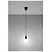 Sollux Sl. 0572 - Lampada A Sospensione Diego 1, Moderna Luce A Led Nera Per Soggiorno, Camera Da Letto, Corridoio, Ufficio, Attacco E27, Colore: Nero - Foto miniatura 5