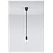 Sollux Sl. 0572 - Lampada A Sospensione Diego 1, Moderna Luce A Led Nera Per Soggiorno, Camera Da Letto, Corridoio, Ufficio, Attacco E27, Colore: Nero - Foto miniatura 2