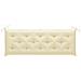 Cuscini Panca Giardino 2pz Bianco Crema 150x50x7 Tessuto Oxford - Foto miniatura 3