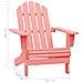 Sedia Giardino Adirondack in Legno Massello di Abete Rosa - Foto miniatura 2