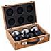 Set Di Bocce Verniciate A Polvere In Una Scatola Di Legno - Foto miniatura 1