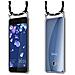 Catena Di Telefoni Cellulari Compatibile Con Htc Ocean / U11 In Nero Argento - Coperchio Protettivo In Silicone Con Anelli D'argento, Cinturino In Corda E Custodia Staccabile - Foto miniatura 8