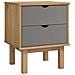 Comodino OTTA Marrone e Grigio 45x39x57 cm in Legno di Pino - Foto miniatura 1