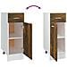 Mobile con Cassetto “Lyon” Rovere Fumo 30x46x81,5 cm - Foto miniatura 5
