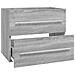 Mobile Lavabo Grigio Sonoma 60x38,5x48 Cm In Legno Multistrato - Foto miniatura 2