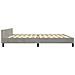Giroletto senza Materasso Grigio Chiaro 200x200 cm Velluto - Foto miniatura 2