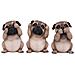 Nemesis Now - I Tre Carlini Saggi - Figurine Decorative Per Cani 8.5cm - Foto miniatura 2