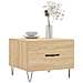 Tavolini Salotto 2pz Rovere Sonoma 50x50x40cm Legno Multistrato - Foto miniatura 3