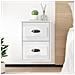 Comodini A Parete 2 Pz Bianco Lucido 41,5x36x53 Cm - Foto miniatura 1
