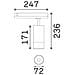 Proiettore Cilindrico Dali Eos Alluminio-plastiche Nero Led 25w 3000k Luce Calda - Foto miniatura 2