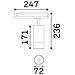 Proiettore Cilindrico Dali Eos Alluminio-plastiche Nero Led 25w 3000k Luce Calda - Foto miniatura 3