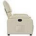 Poltrona Reclinabile Crema In Similpelle - Foto miniatura 3