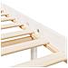Letto per Anziani con Testiera Bianco Single in Legno Massello - Foto miniatura 5