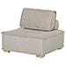 Set Da Salotto Modulare 4 Posti Tibro Tessuto Beige Chiaro - Foto miniatura 6