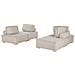 Set Da Salotto Modulare 4 Posti Tibro Tessuto Beige Chiaro - Foto miniatura 8