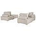 Set Da Salotto Modulare 4 Posti Tibro Tessuto Beige Chiaro - Foto miniatura 10