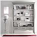 Libreria Classica In Legno 3 Cassetti Grigio /Bianco 151x47x204 - Foto miniatura 1